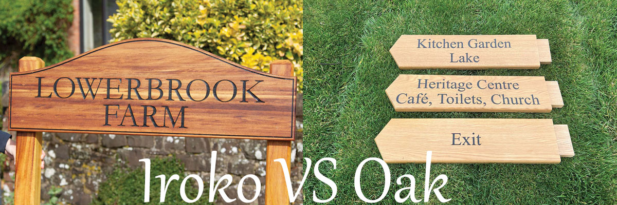 Hardwood timbers crafted into signs here at The Sign Maker. 