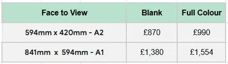 Prices for steel lecterns with cover
