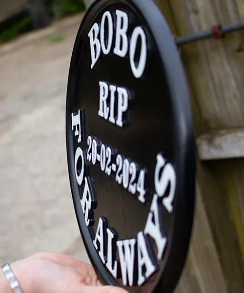 These are individually made to customers specifications Cast Iron Signs