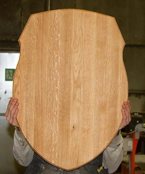 Made in Oak or Sapele to any size Award Shields