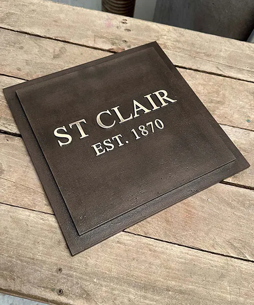 The Ulimate House Nameplate Patented Bronze House Sign