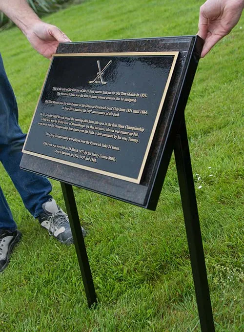 These are individually made to customers specifications Bromze Plaques