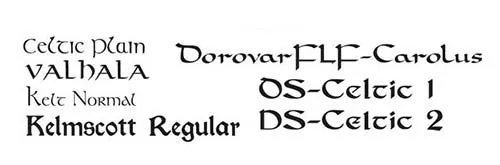 Celtic Fonts