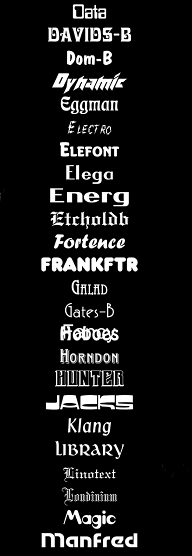 Fancy Fonts