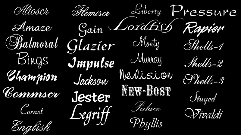 Script Fonts