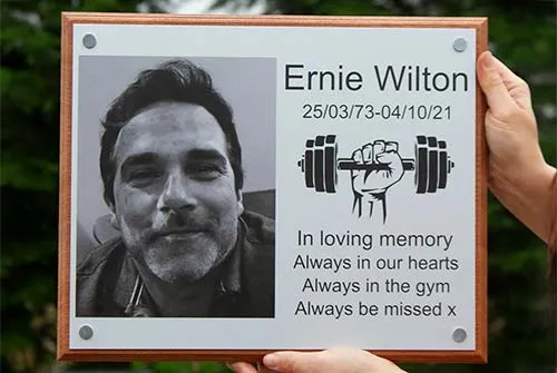 Black and White Photo Memorial