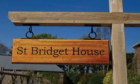 Iroko Hanging Sign