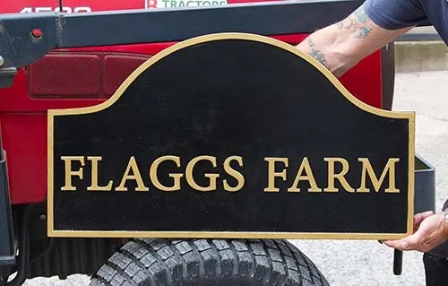 Cast Iron Farm Sign