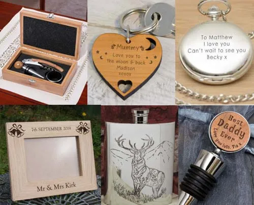 A great range of personalised engraved gifts.