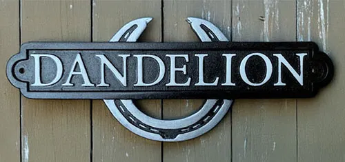 Cast Iron Stable Door Sign