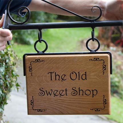 Hanging Wooden House Sign