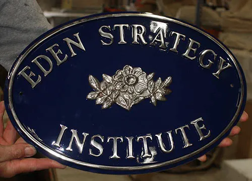Cast Aluminium Sign - Polished