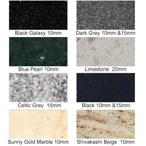 Granite Number Colours