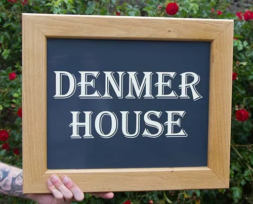 Oak Framed House Sign