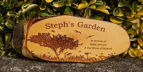 Rustic Wooden Memorial