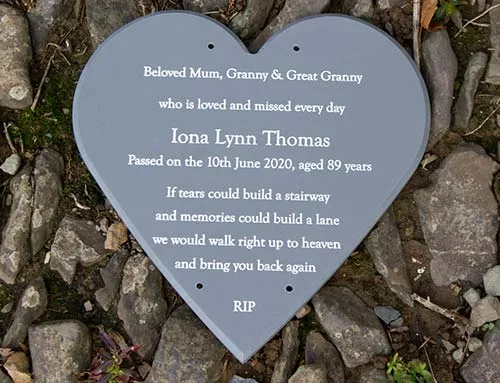 Corian Heart - Colour Slate