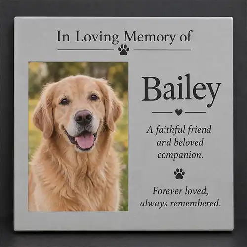 Full Colour Dog Memorial