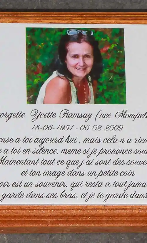 Anodised Aluminium Photo Memorial