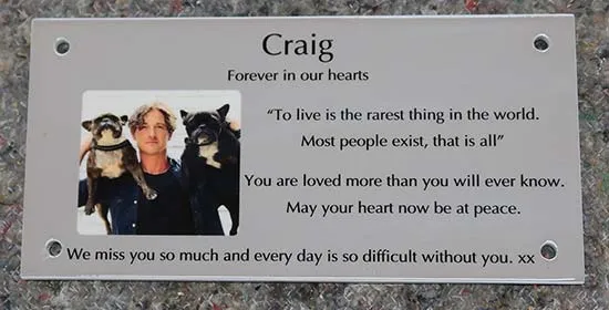 These plaques can be made to almost any size. ToughPrint Photo Memorial