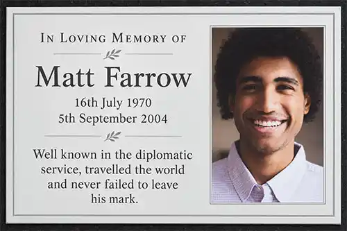 UV Direct Print Memorial