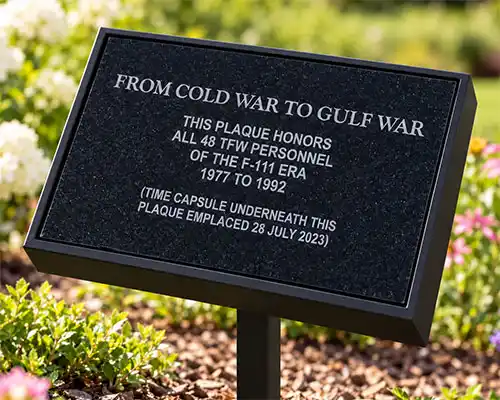 Laser Etched Granite Plaque
