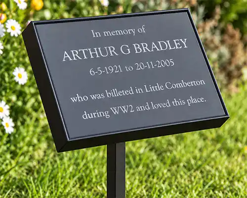 Laser Engraved Slate Plaque