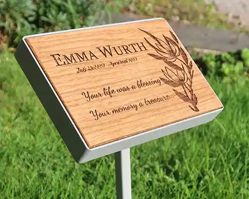 Oak Plaque in Display Mount