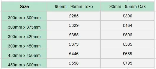 Prices for lWooden Lawn Memorials