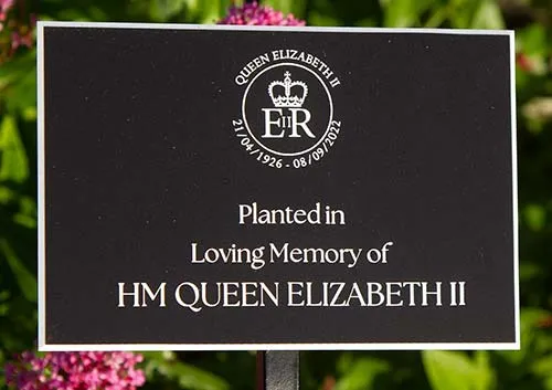 The engraved acrylic laminate is ideal for low maintenance memorial plaques. Engraved Acrylic Memorial Plaque