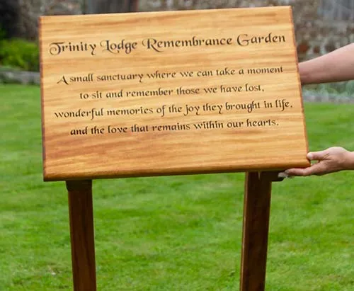 Wooden Memorial on Posts