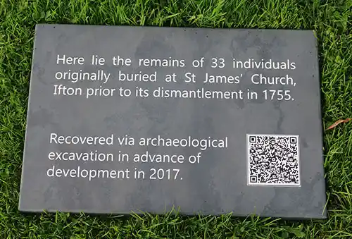 Slate Memorial with ToughPrint QR Code