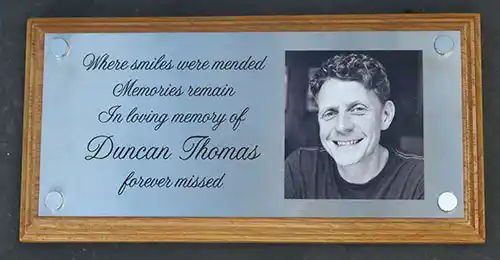 Etched Stainless Steel with Printed Photo
