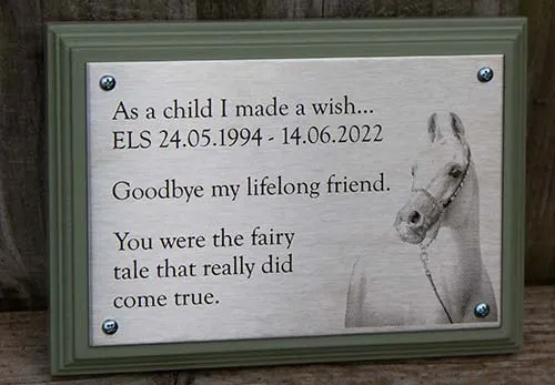 Stainless Steel Memorial Plaque