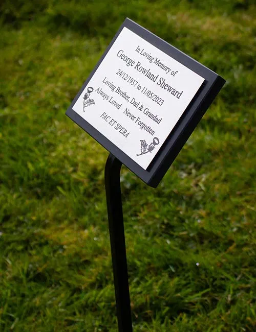 Stainless Steel Memorial Plaque