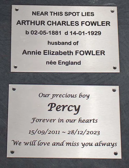 Stainless Stell Memorial Plaques