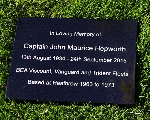 Black Granite Memorial Tablet