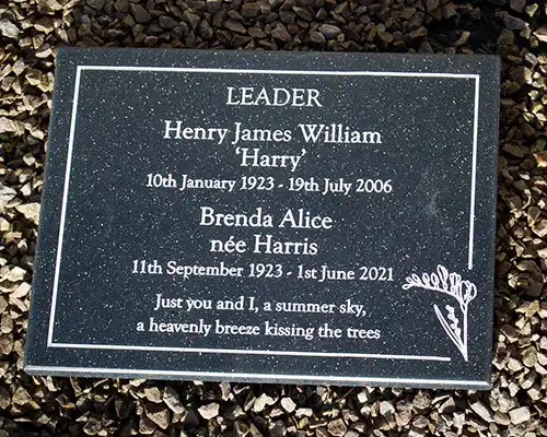 Engraved Corian Plaque