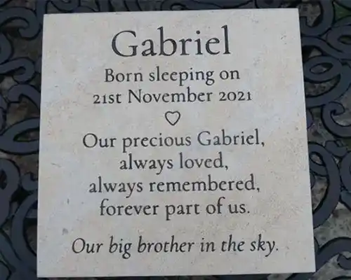 Limestone Memorial Tablet