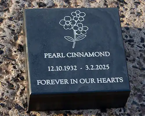 Thick Slate Memorial Tablet