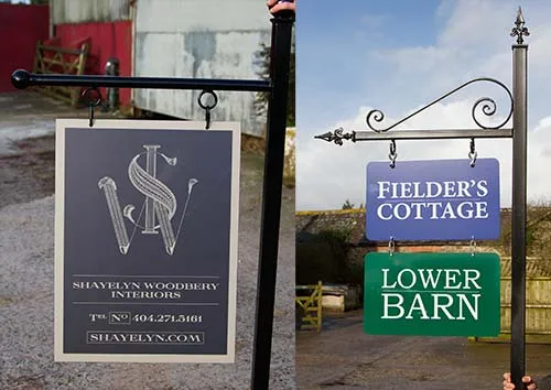 Metal Posts With Arm