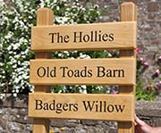 Oak ladder sign.
