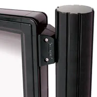 Used with 76mm Profile Notice Boards Quatro Post