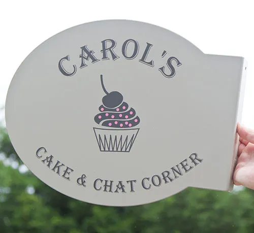 Oval Projecting Sign