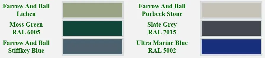 Other colours can be ordered in. Metal Paint Colours