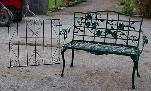 Sandblasted Bench