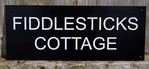 Reflective House Sign