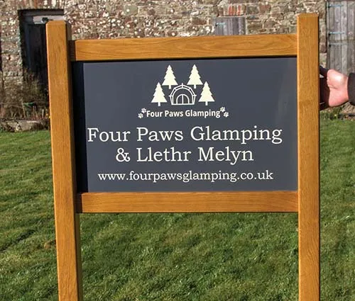 Glamping Entrance Sign