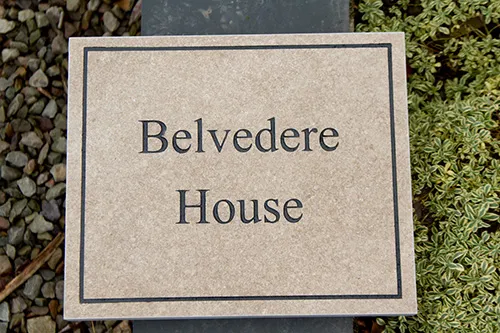 Purbeck Stone house sign