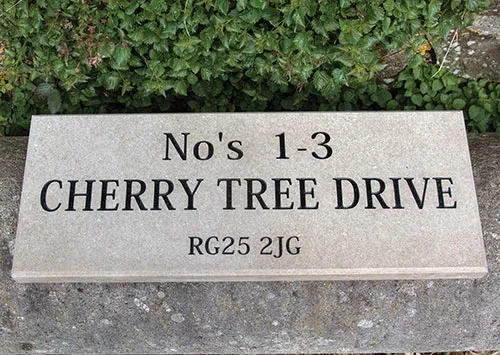 Purbeck Stone Sign with square edge