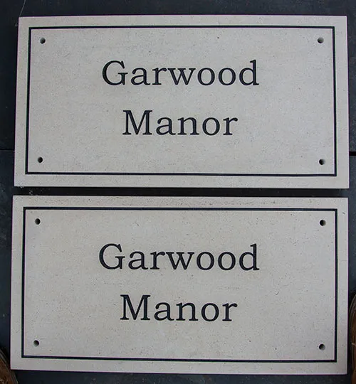Purbeck Stone House Signs